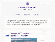 Tablet Screenshot of changemakersvan.com